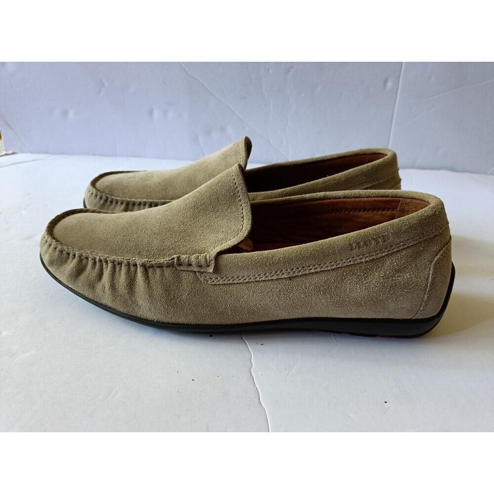 LLOYD Germany Emilio Slippers Men's Size 9 Taupe Beige Suede Slip On Preppy